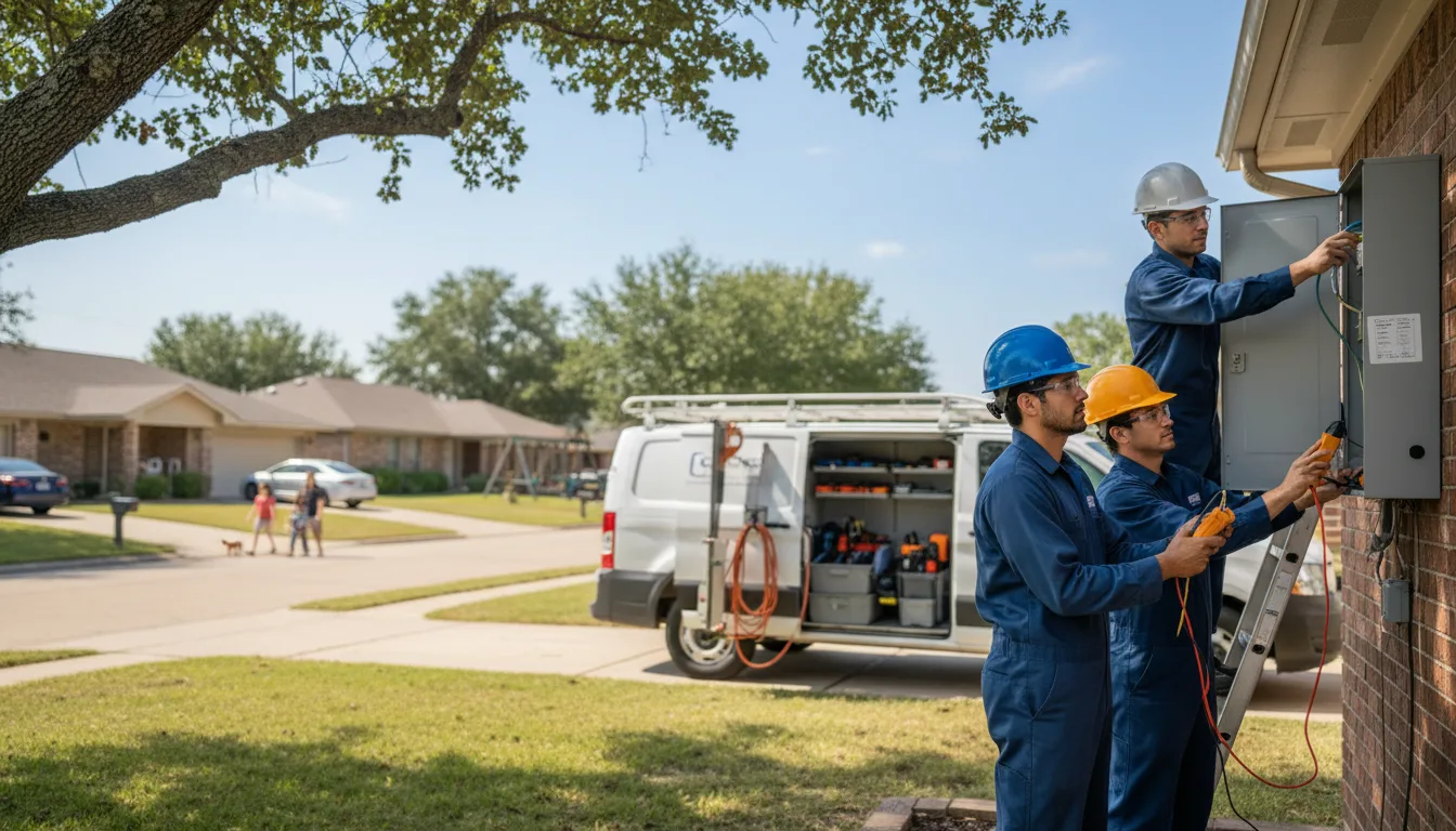 Certified electrician providing emergency electrical services in Turrell, AR